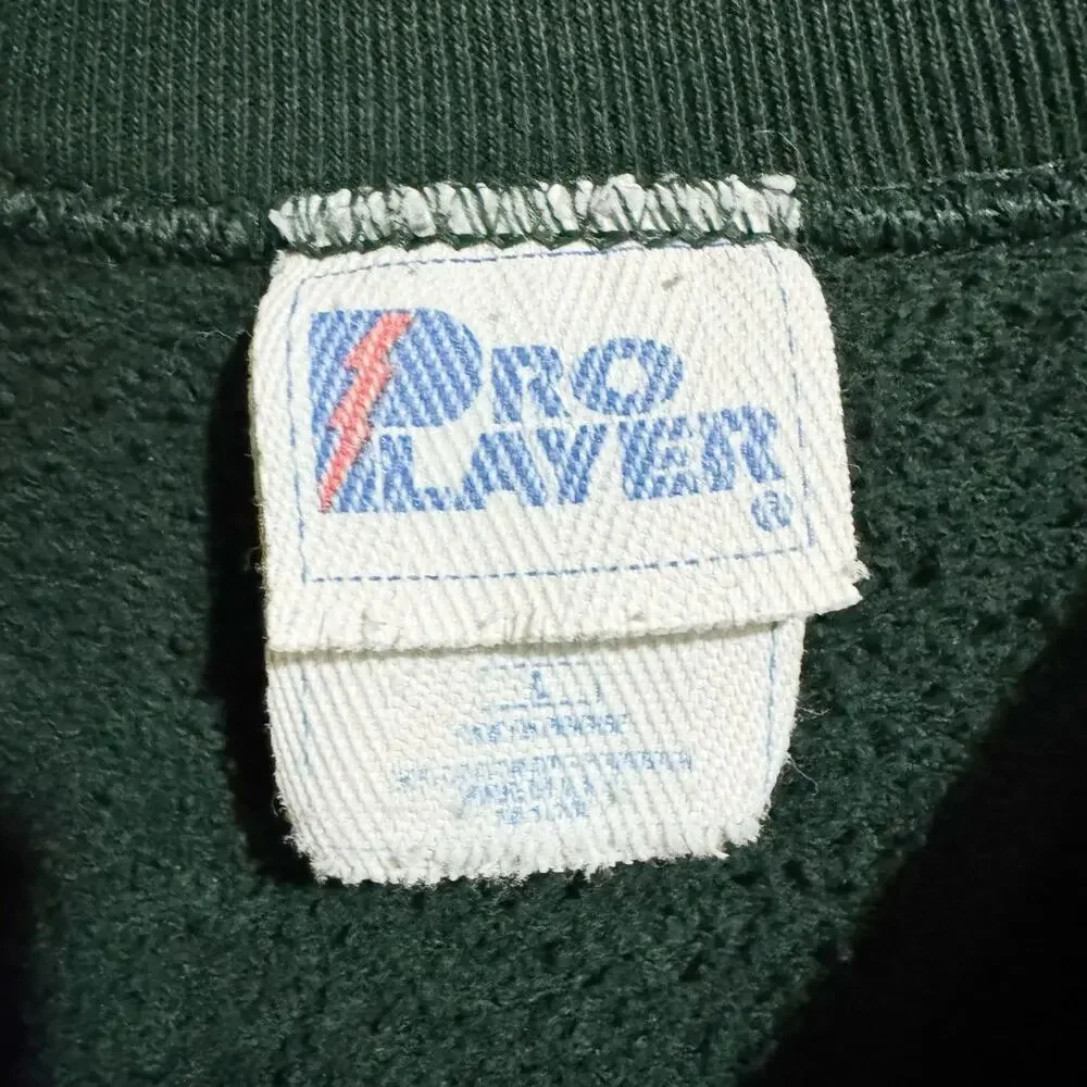 Vintage Oregon Ducks Sweatshirt Adult Size Large Pro Player USA Green - Picture 4 of 5